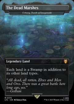 Urborg, Tomb of Yawgmoth - The Dead Marshes The Lord of the Rings- Tales of Middle-earth Commander decks Topper